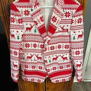 Christmas men’s suit jacket